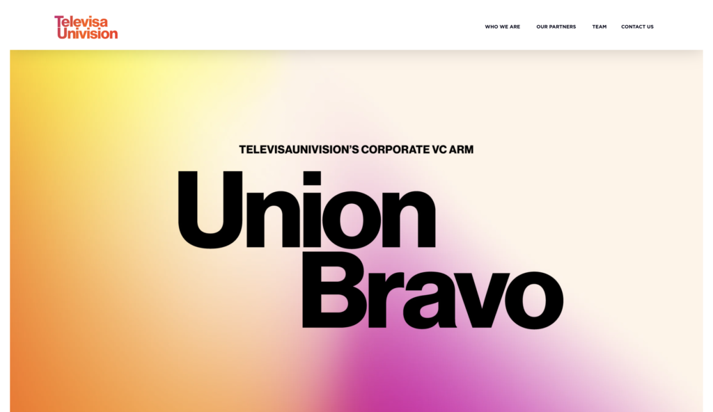 UnionBravo, fondo de M4E de TelevisaUnivison.
